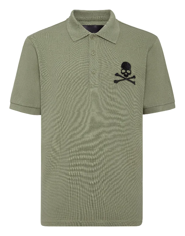 Men's UV - protection t - shirts for outdoor activities in the sunPique Polo Shirt SS Skull&Bones Men's UV - protection t - shirts for outdoor activities in the sunPique Polo Shirt SS Skull&Bones