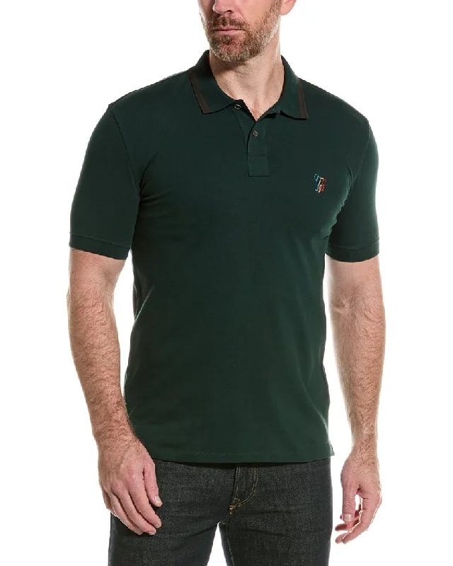 Men's slim - fit graphic t - shirts with vintage rock band printsPS by Paul Smith Regular Fit Polo Shirt