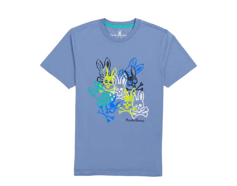 Men's button - front t - shirts with a unique artistic printPsycho Bunny Chrystie Printed Bal Harbour Men's Tee Shirt B6U893U1PC-BHA Men's button - front t - shirts with a unique artistic printPsycho Bunny Chrystie Printed Bal Harbour Men's Tee Shirt B6U893U1PC-BHA