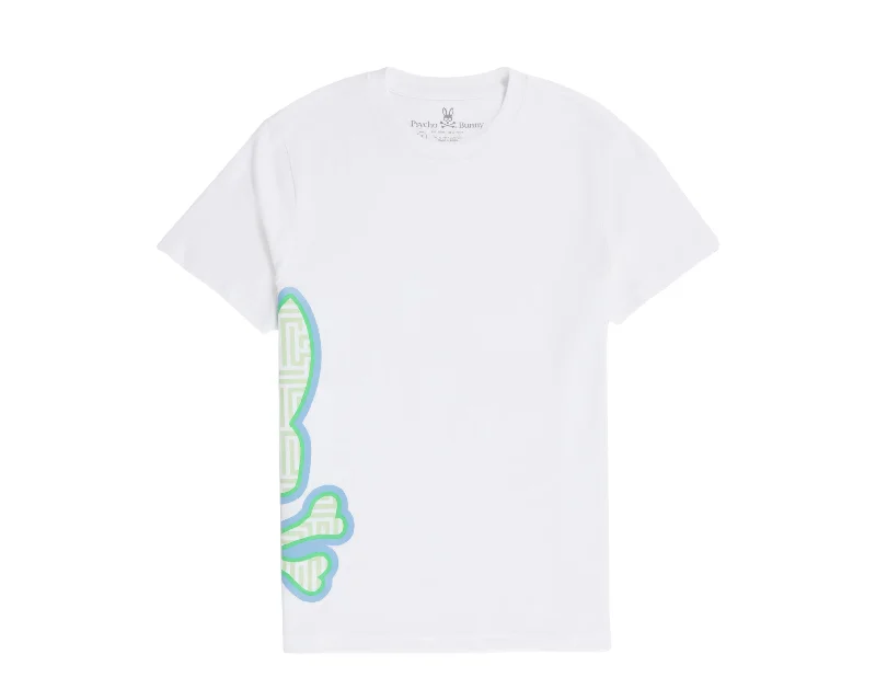 Men's lightweight performance t - shirts for running marathonsPsycho Bunny Dammes Crew Neck Graphic White Men's Tee B6U733X1PC-WHT Men's lightweight performance t - shirts for running marathonsPsycho Bunny Dammes Crew Neck Graphic White Men's Tee B6U733X1PC-WHT