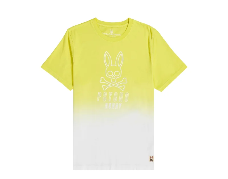Men's short - sleeve linen t - shirts for summer beach outingsPsycho Bunny Faibanks Crew Neck Lemon Tonic Men's Tee Shirt B6U110N1PC-LNC Men's short - sleeve linen t - shirts for summer beach outingsPsycho Bunny Faibanks Crew Neck Lemon Tonic Men's Tee Shirt B6U110N1PC-LNC
