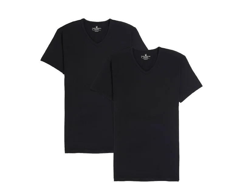 Men's tie - dye t - shirts with a bohemian stylePsycho Bunny Men's Undershirt V Neck Tee Black 2 Pack B6U905ARCS-BLK Men's tie - dye t - shirts with a bohemian stylePsycho Bunny Men's Undershirt V Neck Tee Black 2 Pack B6U905ARCS-BLK