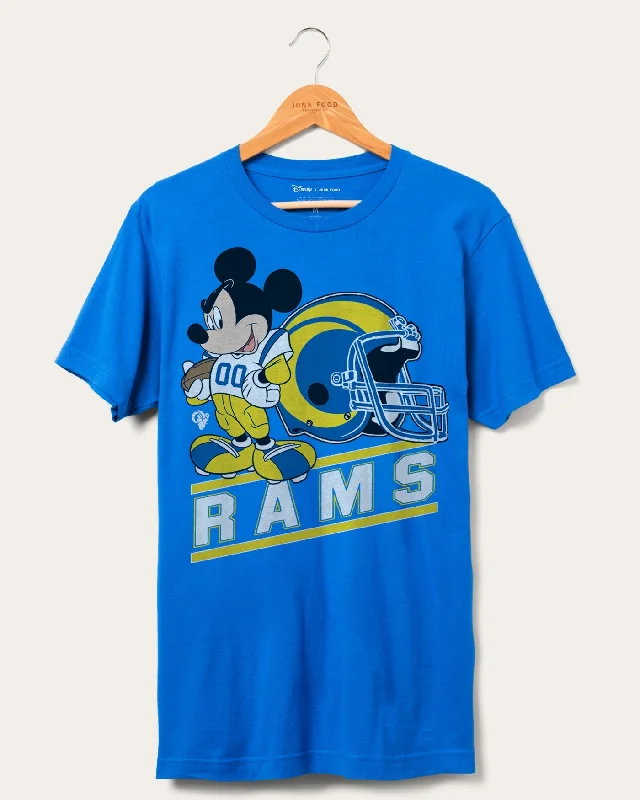 Men's ribbed t - shirts with a textured finish for added styleRams Disney Mickey Came to Play Fan Tee Men's ribbed t - shirts with a textured finish for added styleRams Disney Mickey Came to Play Fan Tee