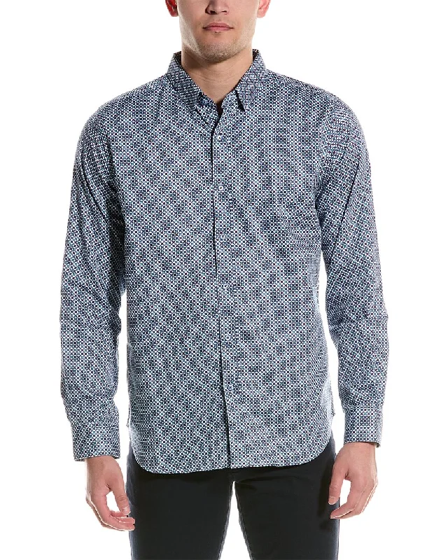 Men's short - sleeve linen t - shirts for summer beach outingsRobert Graham Costa Shirt Men's short - sleeve linen t - shirts for summer beach outingsRobert Graham Costa Shirt
