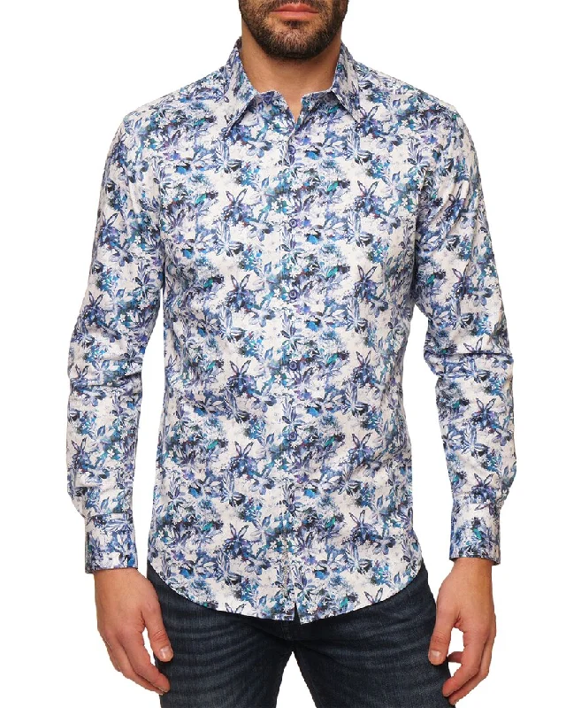 Men's moisture - wicking athletic t - shirts for intense workoutsRobert Graham Ronson Woven Shirt Men's moisture - wicking athletic t - shirts for intense workoutsRobert Graham Ronson Woven Shirt