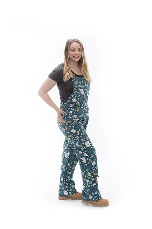 Overalls with a lace - up detail for a fashion - forward lookBoutique Overall | Vintage Floral Overalls with a lace - up detail for a fashion - forward lookBoutique Overall | Vintage Floral
