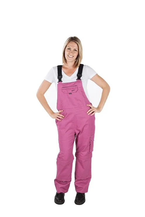 Overalls for dog walkers with a pet - friendly feature​Classic Overall | Raspberry