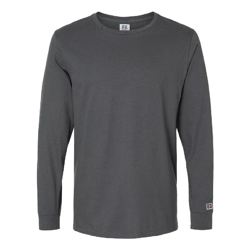 Men's thermal t - shirts with a high - neck design for cold weatherRussell Athletic Combed Ringspun Long Sleeve T-Shirt