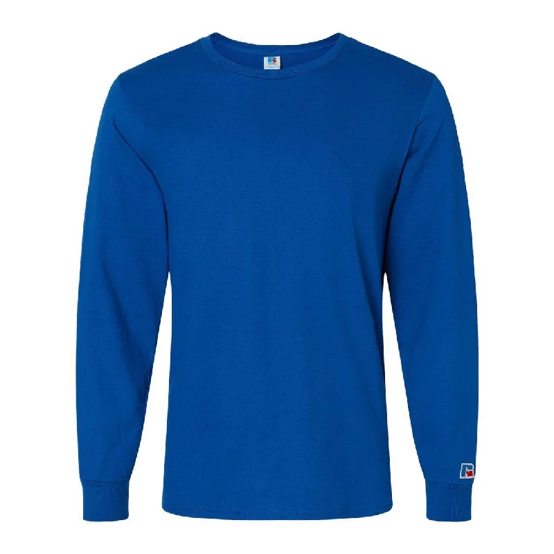 Men's ribbed t - shirts with a textured finish for added styleRussell Athletic Combed Ringspun Long Sleeve T-Shirt Men's ribbed t - shirts with a textured finish for added styleRussell Athletic Combed Ringspun Long Sleeve T-Shirt