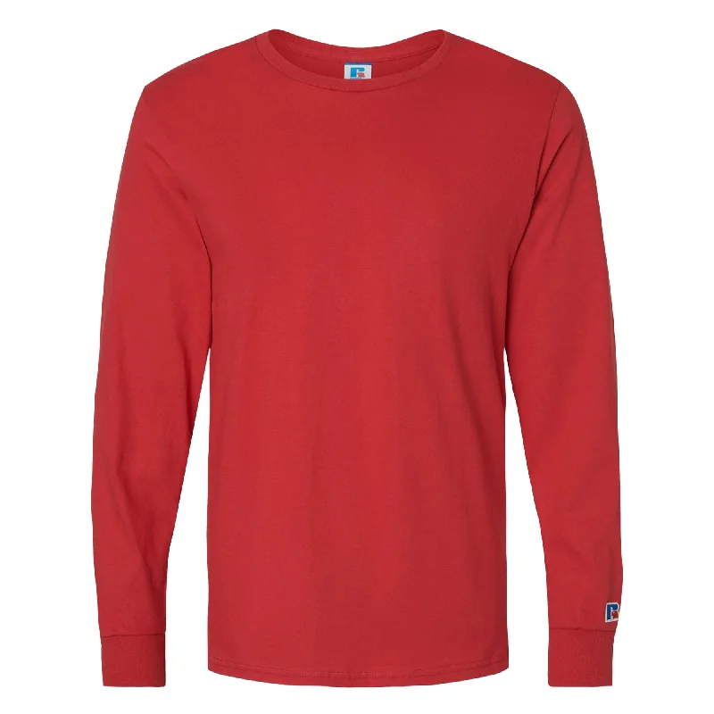 Men's thermal t - shirts with a high - neck design for cold weatherRussell Athletic Combed Ringspun T-Shirt Men's thermal t - shirts with a high - neck design for cold weatherRussell Athletic Combed Ringspun T-Shirt