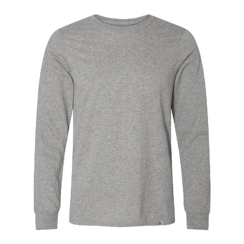 Men's mock - neck t - shirts with a modern and sleek styleRussell Athletic Essential 60/40 Performance Long Sleeve T-Shirt Men's mock - neck t - shirts with a modern and sleek styleRussell Athletic Essential 60/40 Performance Long Sleeve T-Shirt