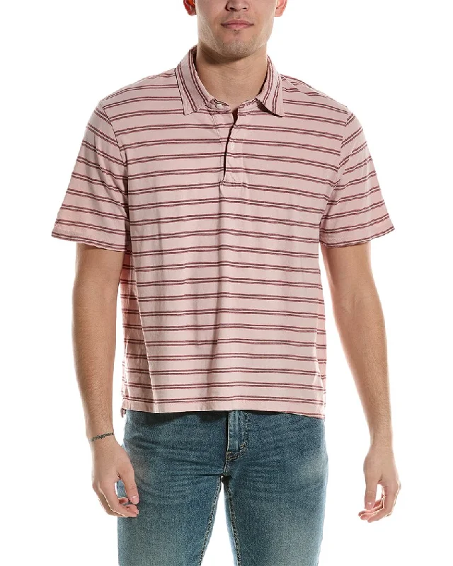 Men's moisture - wicking athletic t - shirts for intense workoutsSave Khaki United Stripe Polo Shirt