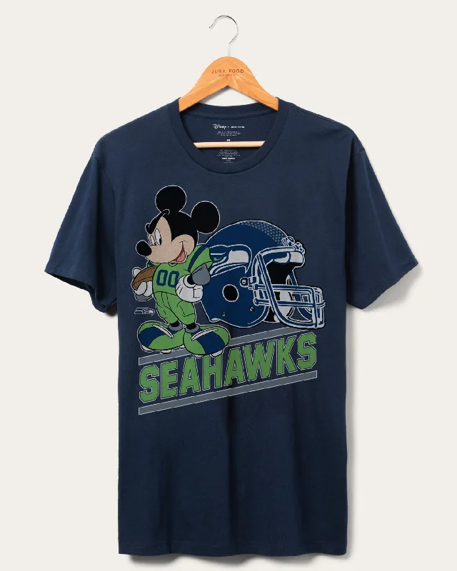Men's printed Hawaiian t - shirts for tropical vacationsSeahawks Disney Mickey Came to Play Fan Tee Men's printed Hawaiian t - shirts for tropical vacationsSeahawks Disney Mickey Came to Play Fan Tee