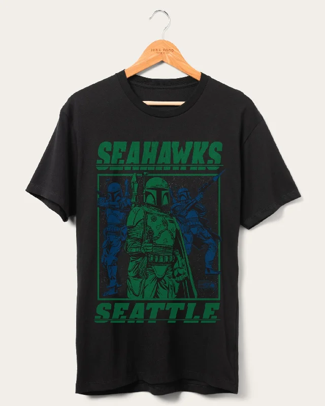 Men's UV - protection t - shirts for outdoor activities in the sunSeahawks Star Wars Boba Fett Showdown Fan Tee Men's UV - protection t - shirts for outdoor activities in the sunSeahawks Star Wars Boba Fett Showdown Fan Tee