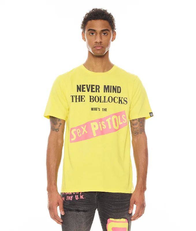 Men's moisture - wicking athletic t - shirts for intense workoutsShort Sleeve Crew Neck Tee "Never Mind The Bollocks" Men's moisture - wicking athletic t - shirts for intense workoutsShort Sleeve Crew Neck Tee "Never Mind The Bollocks"