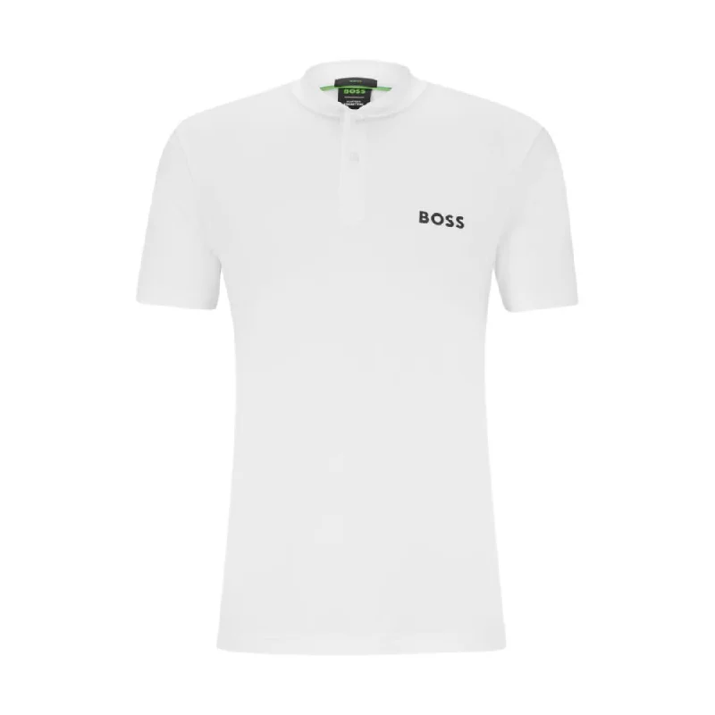 Men's antimicrobial t - shirts for odor - free freshness during travelSlim-fit polo shirt with bomber-style collar Men's antimicrobial t - shirts for odor - free freshness during travelSlim-fit polo shirt with bomber-style collar