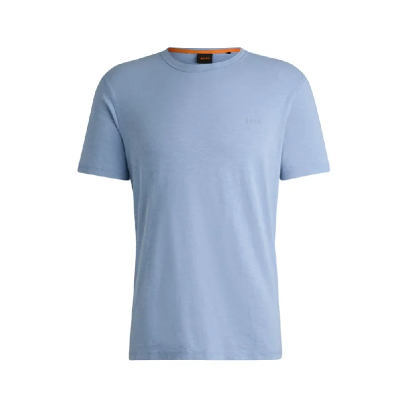 Men's thermal t - shirts with a high - neck design for cold weatherSlub-cotton T-shirt with logo detail Men's thermal t - shirts with a high - neck design for cold weatherSlub-cotton T-shirt with logo detail