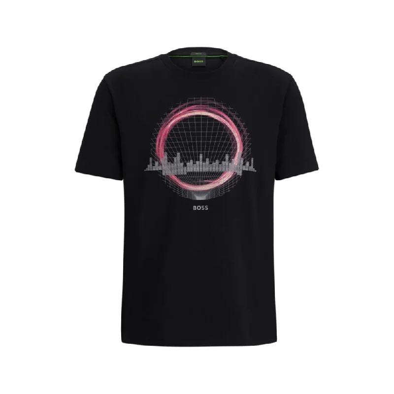 Men's organic cotton crew - neck t - shirts for everyday comfortStretch-cotton regular-fit T-shirt with seasonal artwork Men's organic cotton crew - neck t - shirts for everyday comfortStretch-cotton regular-fit T-shirt with seasonal artwork