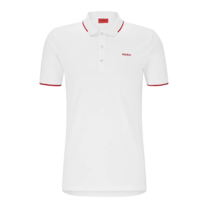 Men's UV - protection t - shirts for outdoor activities in the sunStretch-cotton slim-fit polo shirt with embroidered logo Men's UV - protection t - shirts for outdoor activities in the sunStretch-cotton slim-fit polo shirt with embroidered logo
