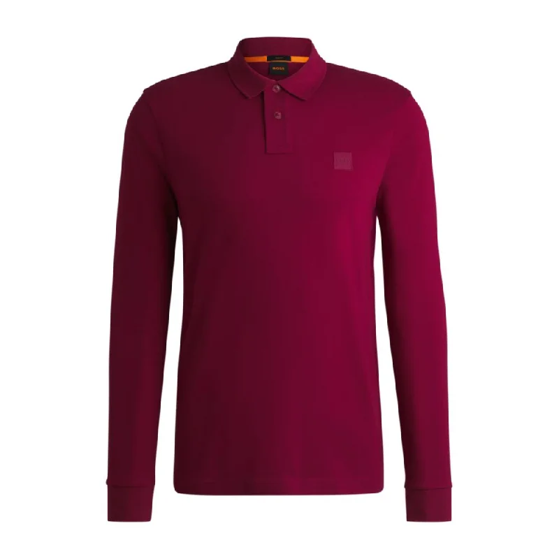 Men's moisture - wicking athletic t - shirts for intense workoutsStretch-cotton slim-fit polo shirt with logo patch Men's moisture - wicking athletic t - shirts for intense workoutsStretch-cotton slim-fit polo shirt with logo patch