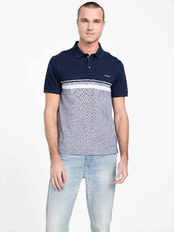 Men's printed Hawaiian t - shirts for tropical vacationsTeo Color-Block Striped Polo Men's printed Hawaiian t - shirts for tropical vacationsTeo Color-Block Striped Polo