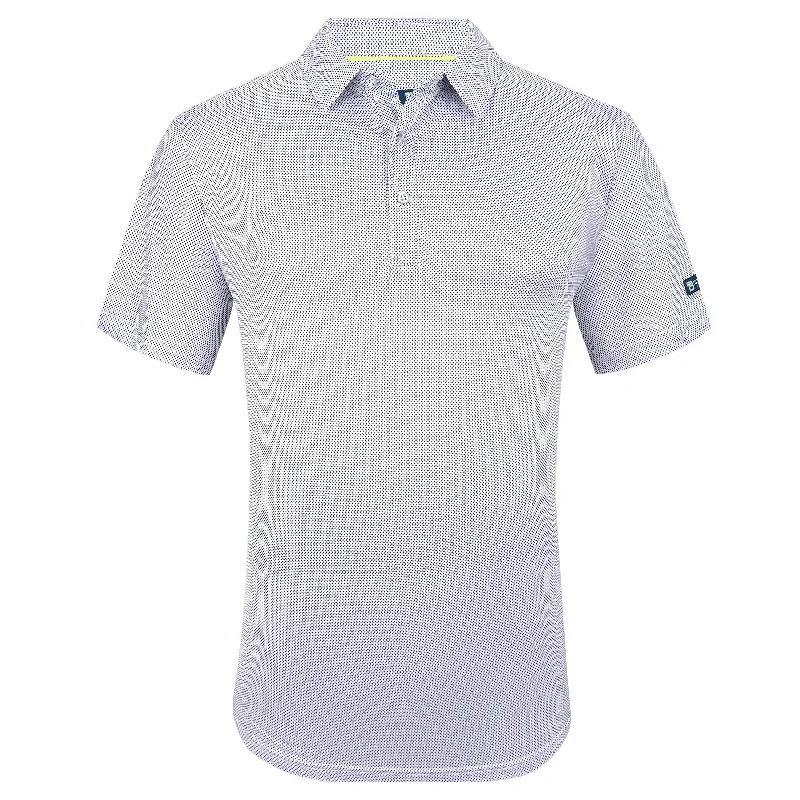 Men's mock - neck t - shirts with a modern and sleek styleTom Baine Men's Performance Geometric Print Four-Way Stretch Golf Polo Men's mock - neck t - shirts with a modern and sleek styleTom Baine Men's Performance Geometric Print Four-Way Stretch Golf Polo