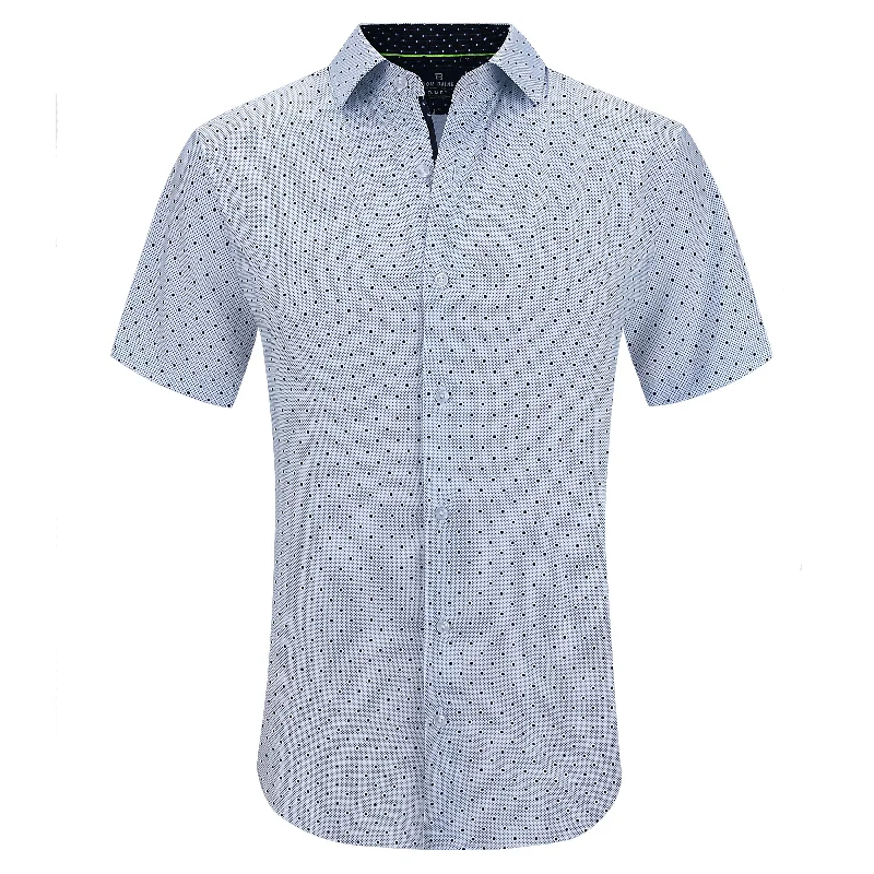 Men's distressed denim - look t - shirts with a rugged appealTom Baine Slim Fit Short Sleeve Performance Stretch Button Down Men's distressed denim - look t - shirts with a rugged appealTom Baine Slim Fit Short Sleeve Performance Stretch Button Down