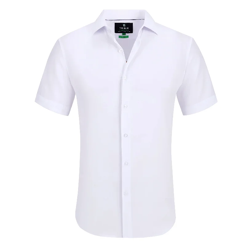 Men's lightweight performance t - shirts for running marathonsTom Baine Solid Performance Button Down