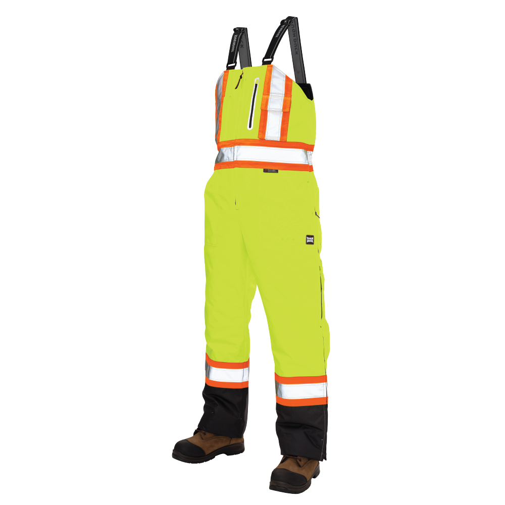 Overalls in a metallic finish for a trendy statementTough Duck Ripstop Insulated Safety Bib Overall S876 Overalls in a metallic finish for a trendy statementTough Duck Ripstop Insulated Safety Bib Overall S876