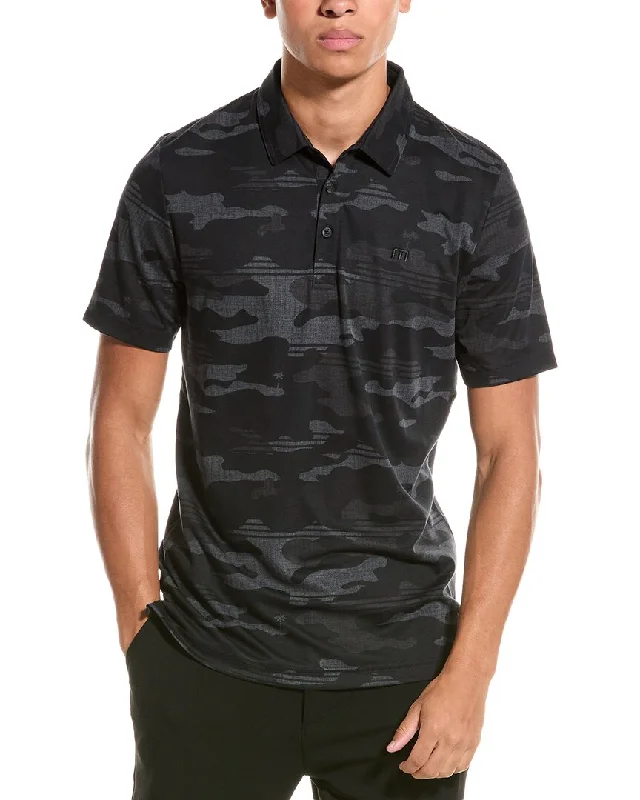 Men's short - sleeve linen t - shirts for summer beach outingsTravisMathew Beachside Stealth Polo Shirt Men's short - sleeve linen t - shirts for summer beach outingsTravisMathew Beachside Stealth Polo Shirt