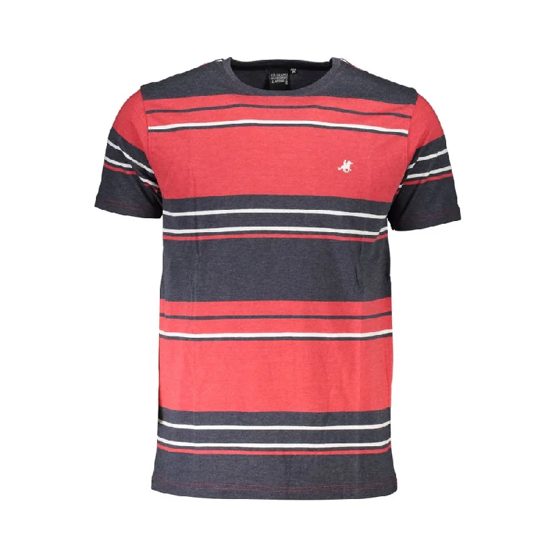 Men's button - front t - shirts with a unique artistic printU.S. Grand Polo Cotton Men's T-Shirt Men's button - front t - shirts with a unique artistic printU.S. Grand Polo Cotton Men's T-Shirt
