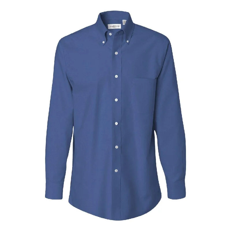 Men's smart - casual checkered t - shirts for semi - formal occasionsVan Heusen Oxford Shirt Men's smart - casual checkered t - shirts for semi - formal occasionsVan Heusen Oxford Shirt