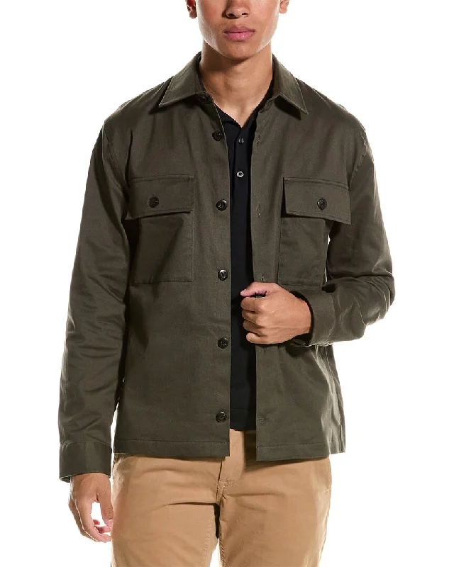 Men's button - front t - shirts with a unique artistic printVince Workwear Shirt Jacket Men's button - front t - shirts with a unique artistic printVince Workwear Shirt Jacket