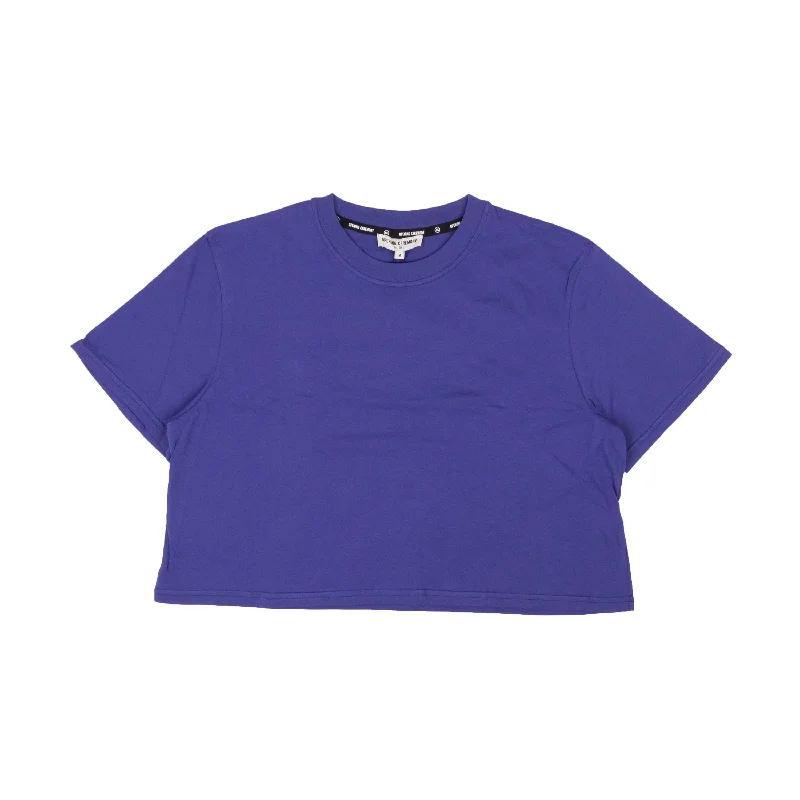 Men's UV - protection t - shirts for outdoor activities in the sunViolet Cotton Blank Cropped T-Shirt Men's UV - protection t - shirts for outdoor activities in the sunViolet Cotton Blank Cropped T-Shirt