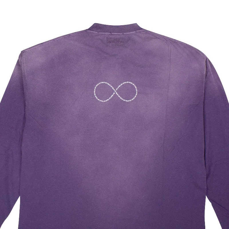 Men's UV - protection t - shirts for outdoor activities in the sunWashed Purple Afterlife Long Sleeve T-Shirt Men's UV - protection t - shirts for outdoor activities in the sunWashed Purple Afterlife Long Sleeve T-Shirt