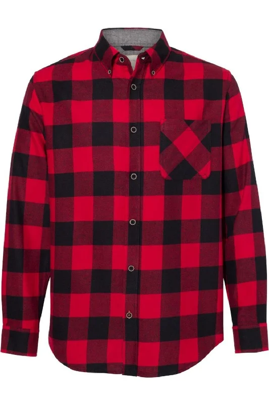 Men's smart - casual checkered t - shirts for semi - formal occasionsWeatherproof Vintage Brushed Flannel Long Sleeve Shirt Men's smart - casual checkered t - shirts for semi - formal occasionsWeatherproof Vintage Brushed Flannel Long Sleeve Shirt