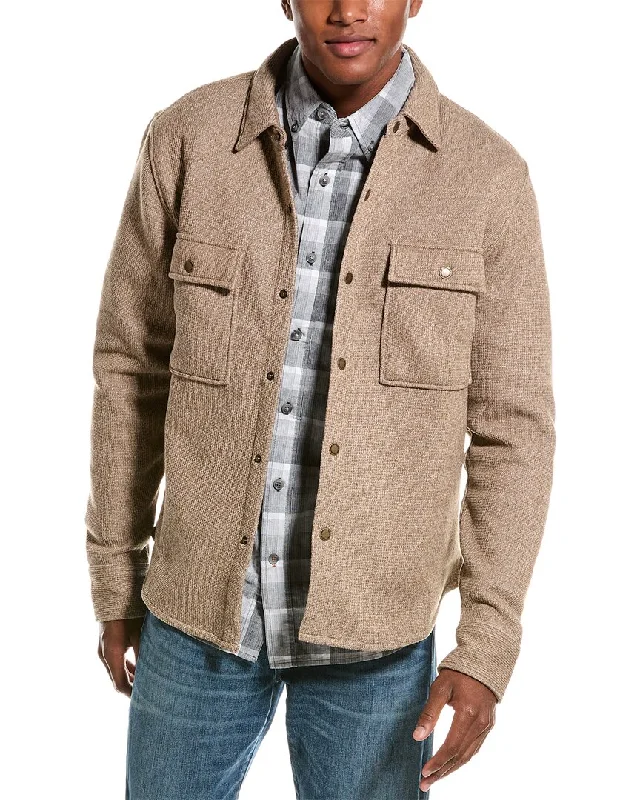Men's button - front t - shirts with a unique artistic printWEATHERPROOF VINTAGE Mixy Knit Shirt Jacket Men's button - front t - shirts with a unique artistic printWEATHERPROOF VINTAGE Mixy Knit Shirt Jacket