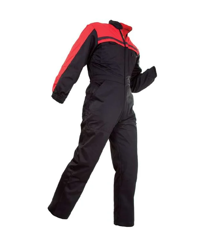 Fashionable overalls with a floral embroidery​Workzone Euro Polycotton Zip Overall