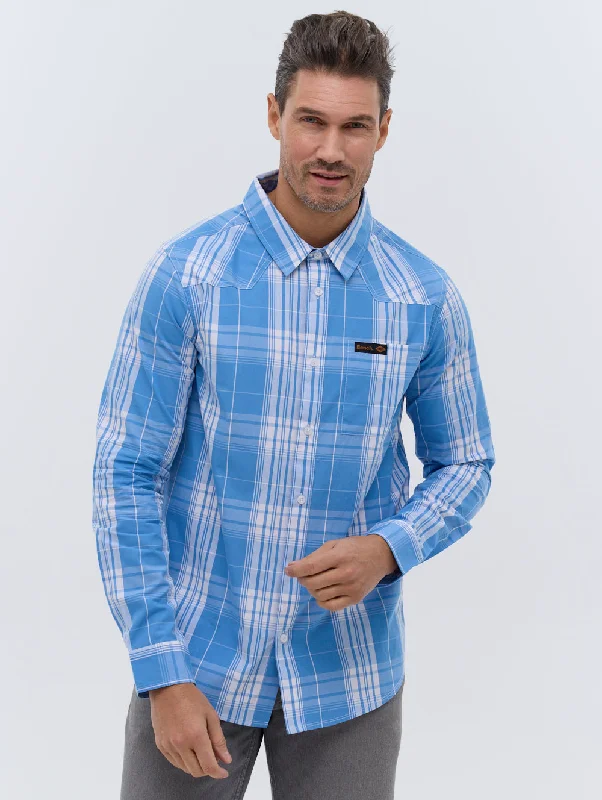 Men's UV - protection t - shirts for outdoor activities in the sunZimma Long Sleeve Check Shirt Men's UV - protection t - shirts for outdoor activities in the sunZimma Long Sleeve Check Shirt